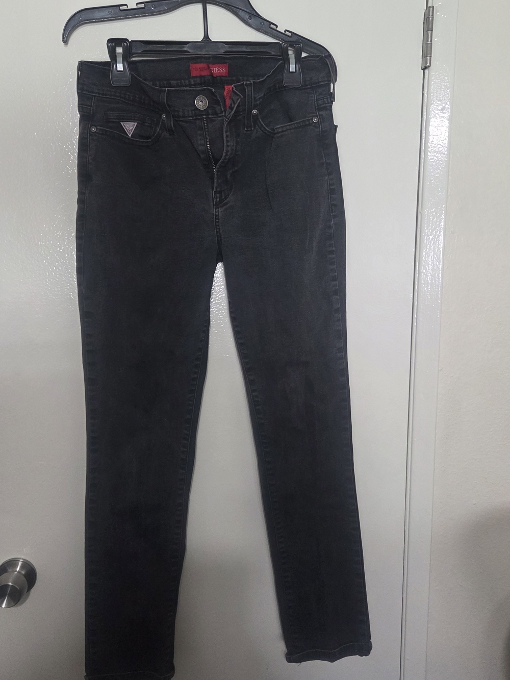 GUESS Rocker Slim Tapered Men’s Jeans 34x30 Black Stretch Denim